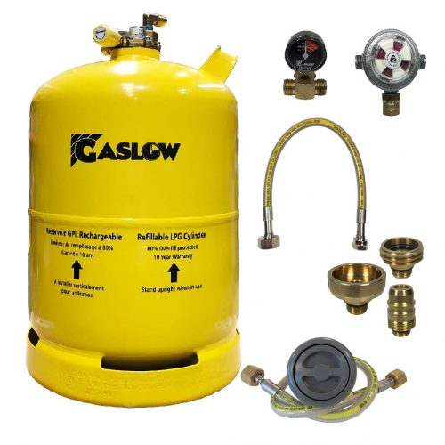 Single Gaslow 11kg Cylinder Kit with Exterior Grey Filler